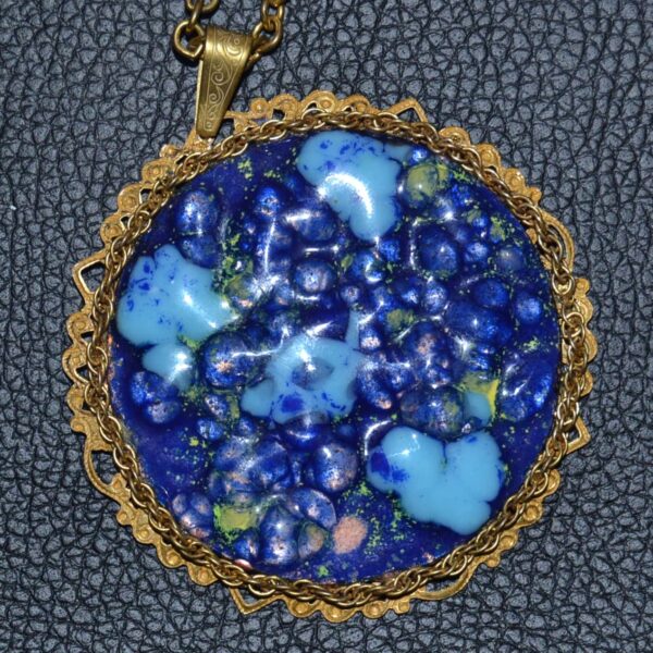 Parure pendente e orecchini vintage firmati Miriam Haskell - immagine 5