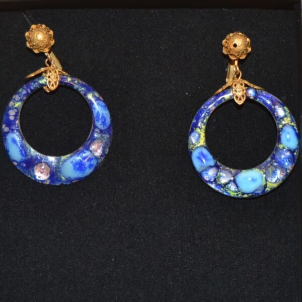 Parure pendente e orecchini vintage firmati Miriam Haskell - immagine 10