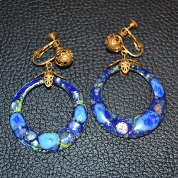 Parure pendente e orecchini vintage firmati Miriam Haskell - immagine 7