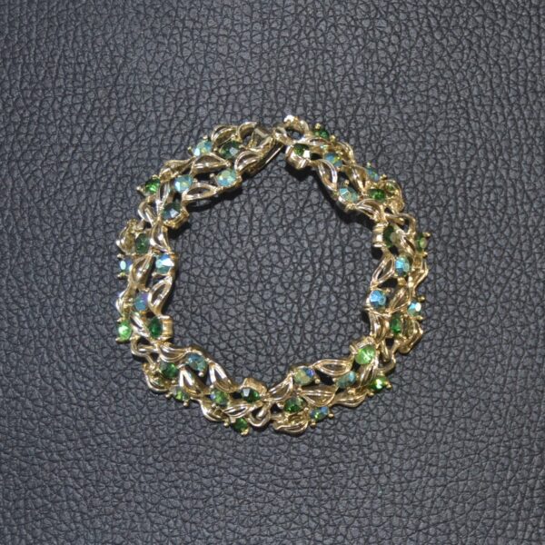 bracciale-vintage-lisner tilacino-store-strass-verdi