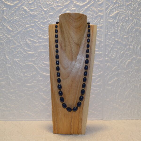 collana vintage lucite blu tilacino