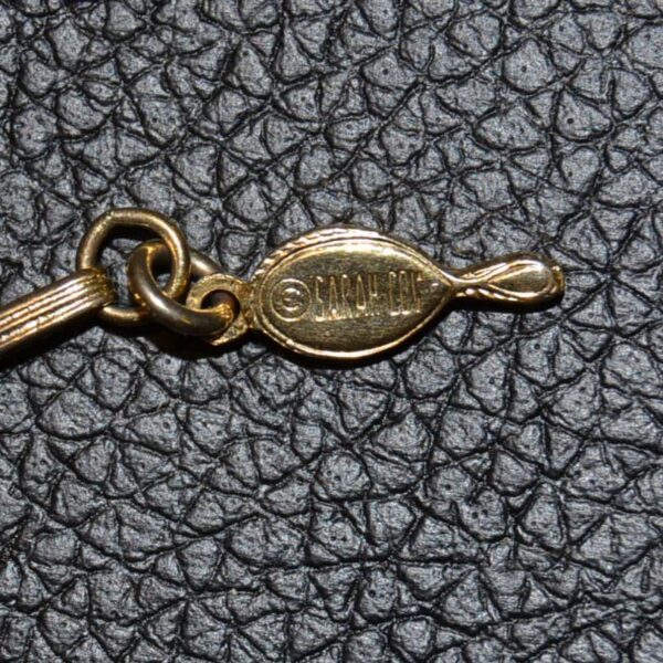 Collana Vintage Sarah Coventry Gialla-Oro - immagine 3