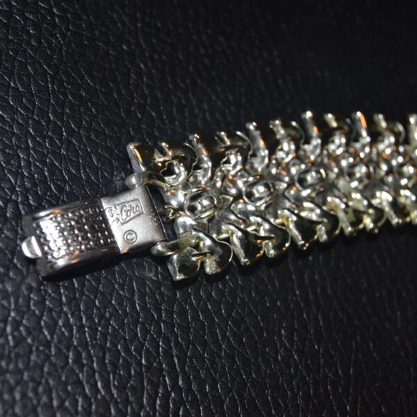 Bracciale vintage tono argento CORO PEGASO anni Cinquanta - immagine 3
