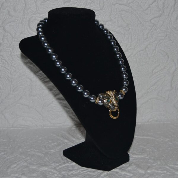 Collana perle  KENNETH JAY LANE con ghepardo - immagine 4