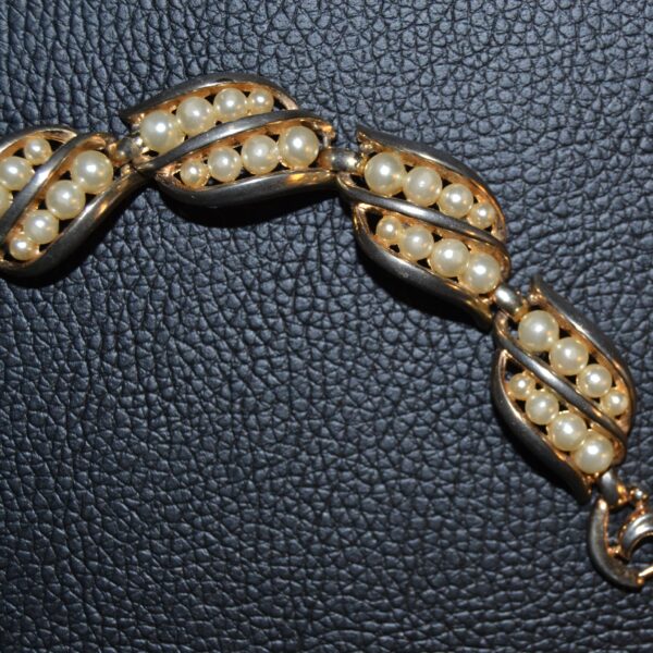 Bracciale TRIFARI con perle anni cinquanta - immagine 5