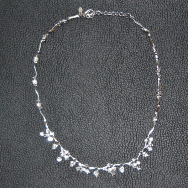 Collana MONET argentata con strass - immagine 4