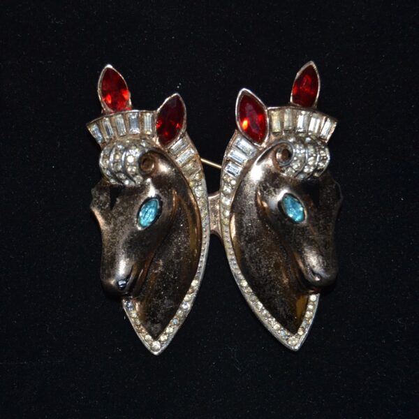 Spilla COROCRAFT DUETTE con cavalli - immagine 3