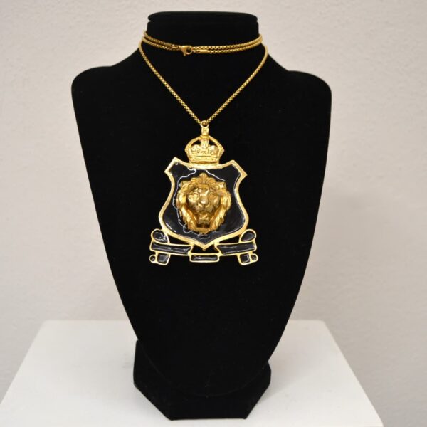 Pendente ACCESSOCRAFT N.Y.C. testa di leone araldica