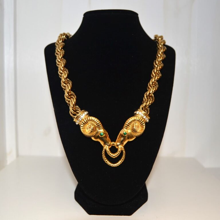 Collana Amon-Ra teste d’ariete K.J.L. -KENNETH JAY LANE