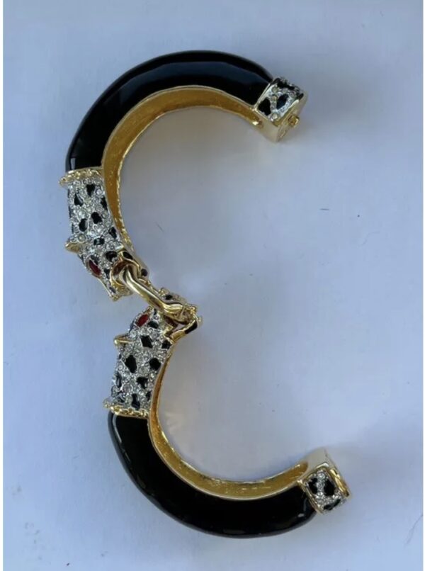Bracciale vintage K.J.L. KENNETH JAY LANE “ghepardi innamorati”- Duchessa di Windsor - immagine 5