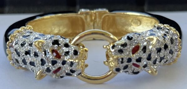 Bracciale vintage K.J.L. KENNETH JAY LANE “ghepardi innamorati”- Duchessa di Windsor - immagine 3