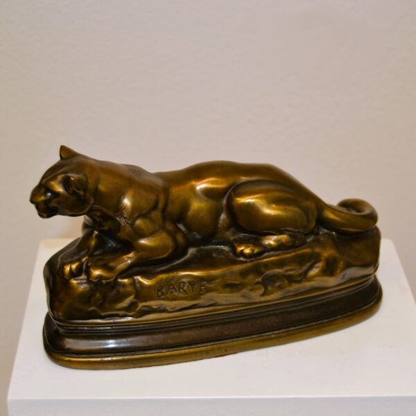 Statua bronzo Antoine-Louis Barye “pantera di Tunisi”