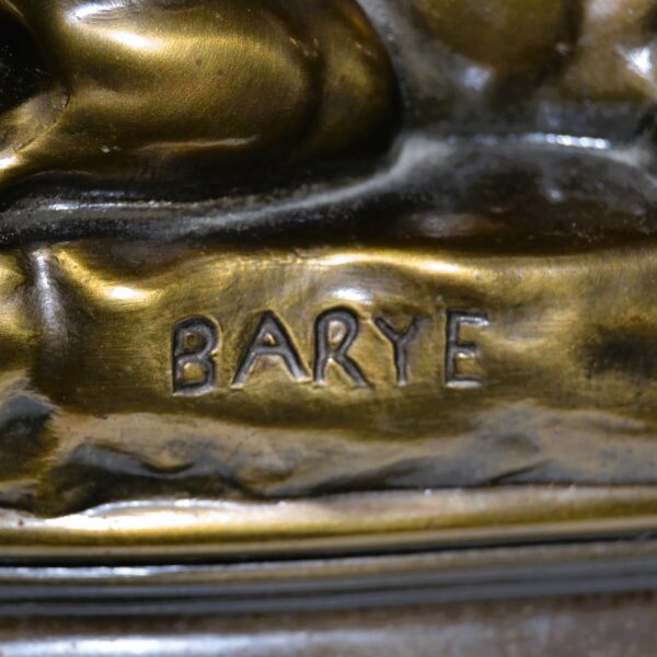 Statua bronzo Antoine-Louis Barye “pantera di Tunisi”