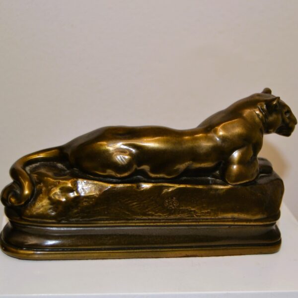 Statua bronzo Antoine-Louis Barye “pantera di Tunisi”