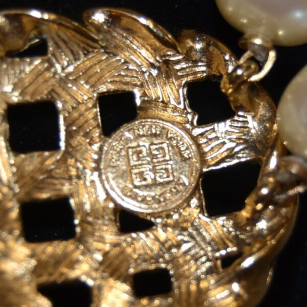 Collana vintage perle doppio filo GIVENCHY - immagine 3