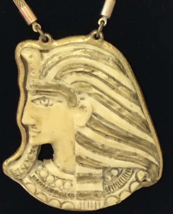 Collana vintage MIRIAM HASKELL con pendente TUTANKHAMON - immagine 4