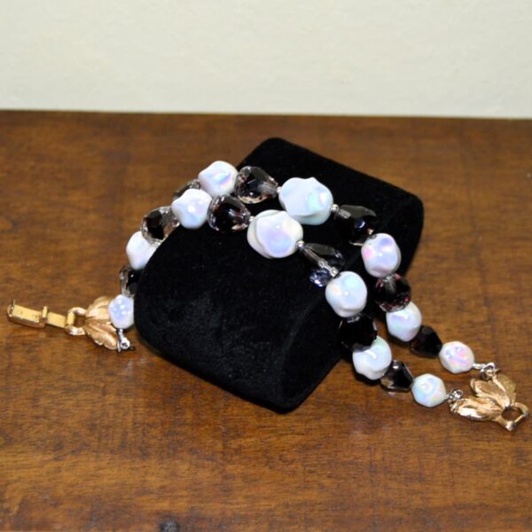 Bracciale vintage TRIFARI due fili lucite 1955