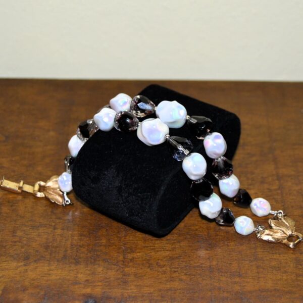 Bracciale vintage TRIFARI due fili lucite 1955 - immagine 2
