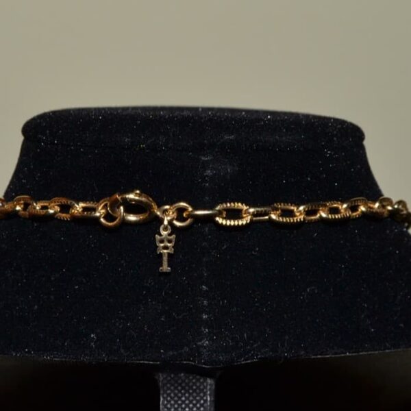 Collana vintage con pendente modernista brutalista TRIFARI - immagine 3