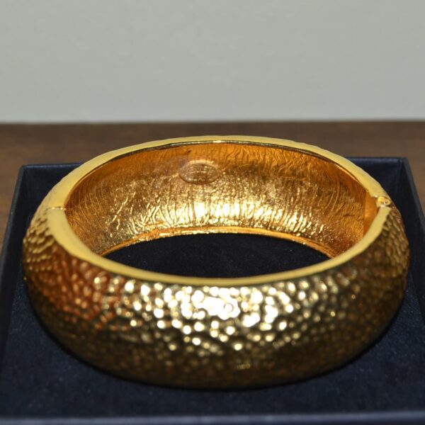 Bracciale Vintage americano bangle KENNETH JAY LANE KJL Tono Oro - immagine 4