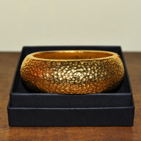 Bracciale Vintage americano bangle KENNETH JAY LANE KJL Tono Oro