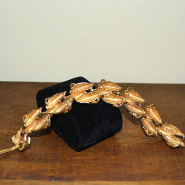 Bracciale vintage B.S.K. con strass - immagine 2
