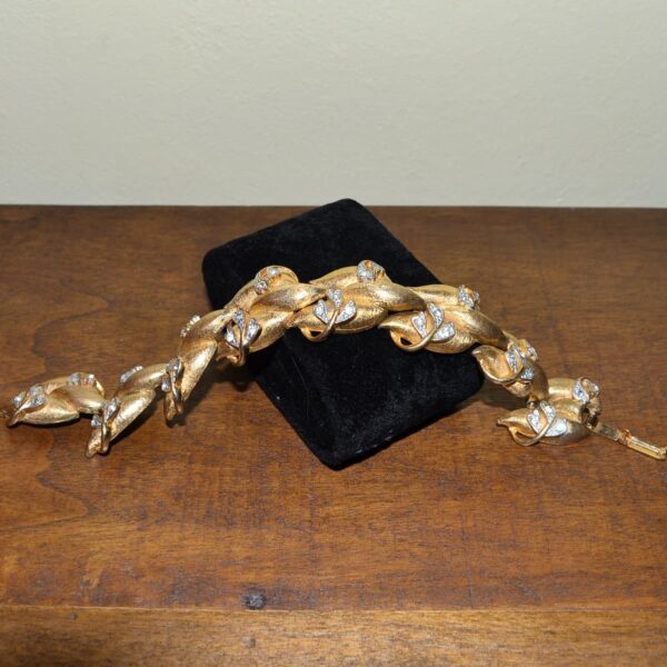 Bracciale vintage B.S.K. con strass