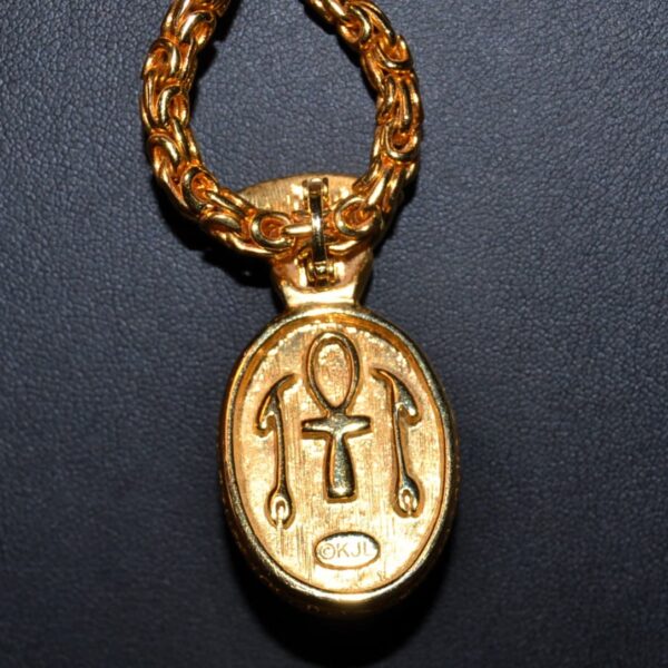 Collana vintage KJL Kenneth Jay Lane SCARABEO - immagine 3