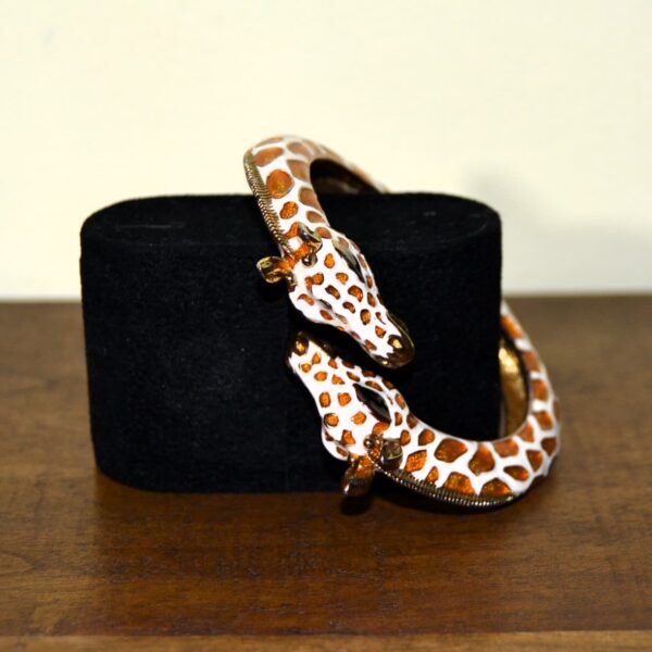 Bracciale vintage due giraffe Kenneth Jay Lane - immagine 2