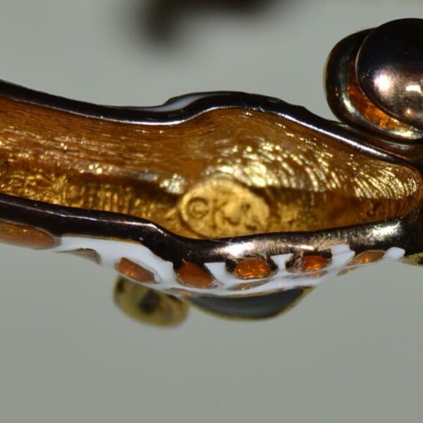 Bracciale vintage due giraffe Kenneth Jay Lane - immagine 3