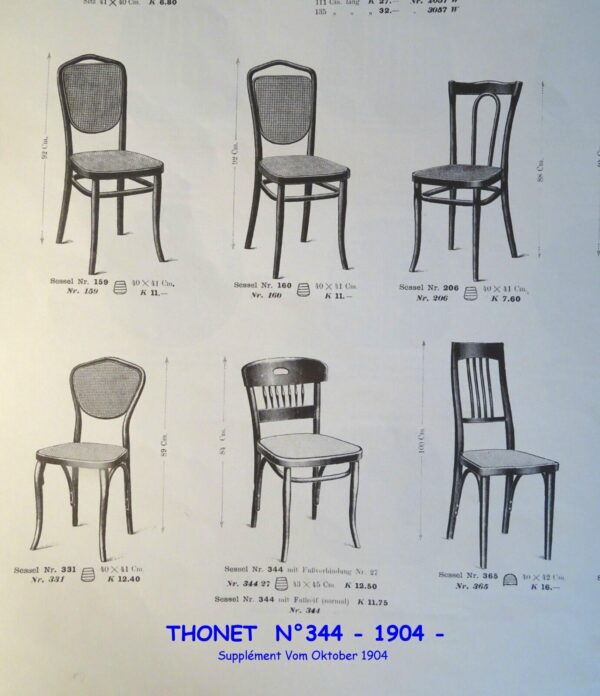 Sedia THONET da scrivania 1904 - immagine 16