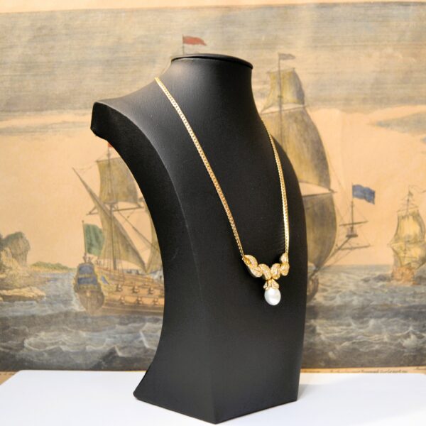 Collana vintage CHRISTIAN DIOR con pendente a perla