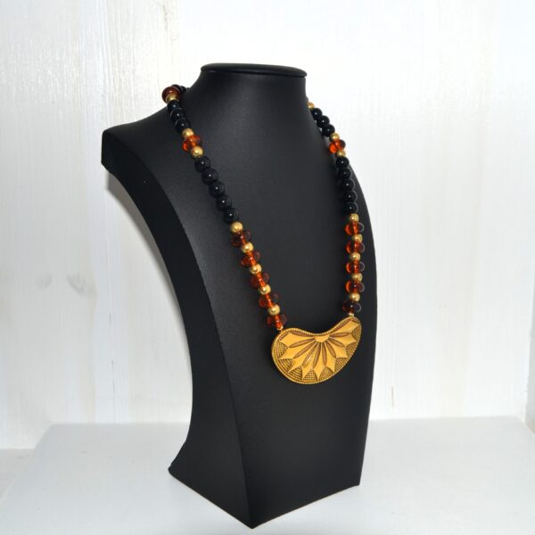 collana vintage LANVIN con pendente FIOR DI LOTO - immagine 2