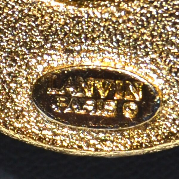 Collana vintage LANVIN con pendente verde - immagine 8