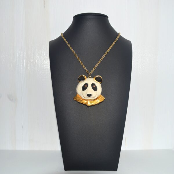 Collana vintage LUCA RAZZA 1970 con panda