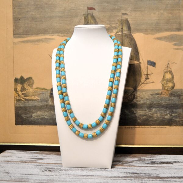 Collana vintage a due giri TRIFARI SAHARA - anni cinquanta - immagine 4