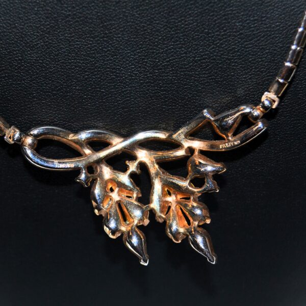 Collana vintage Trifari Pat. Pend. "Glicine Oro" - immagine 4