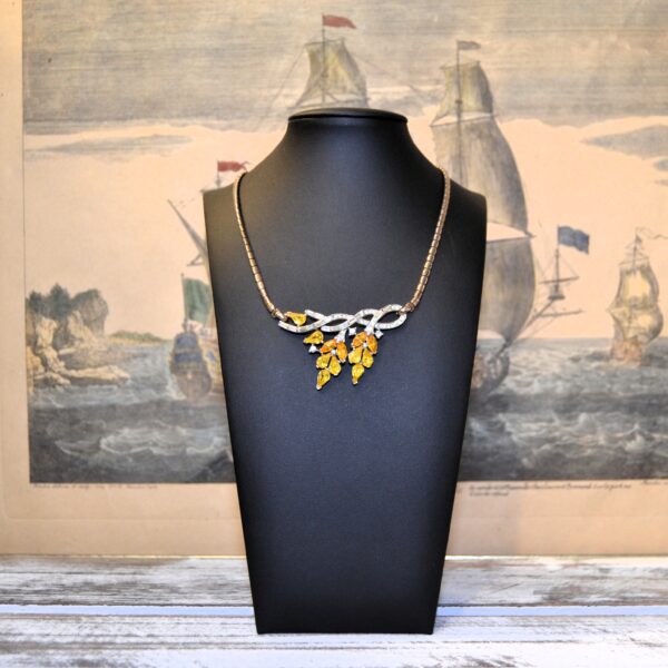 Collana vintage Trifari Pat. Pend. "Glicine Oro"