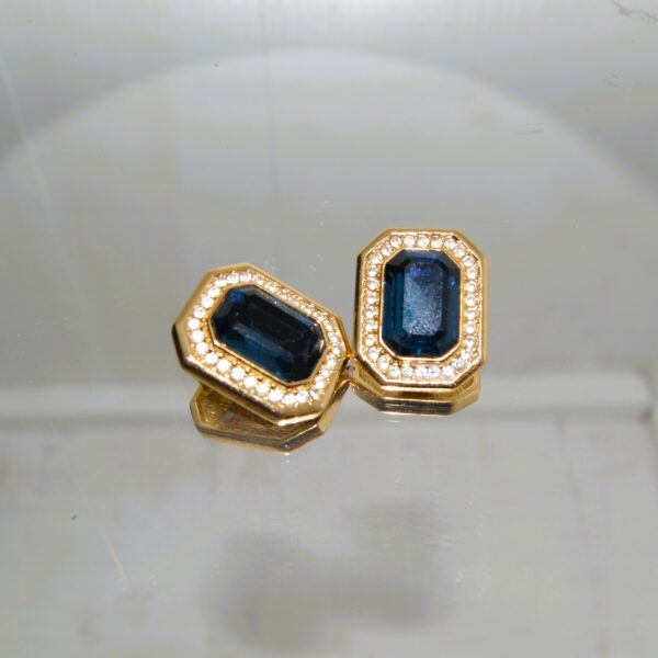 Orecchini vintage  Christian Dior "Blue Night"