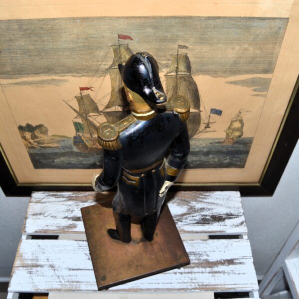 Figura in bronzo e lega di ufficiale vittoriano della Royal Navy 1880 - immagine 8
